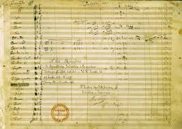 Manoscritto di V. Bellini partitura bellini