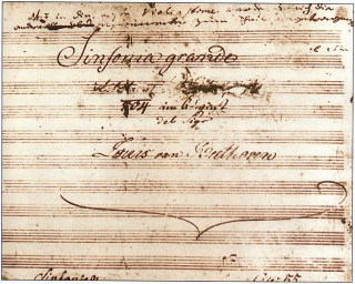 foto manoscritto beethoven Eroica_Beethoven_title