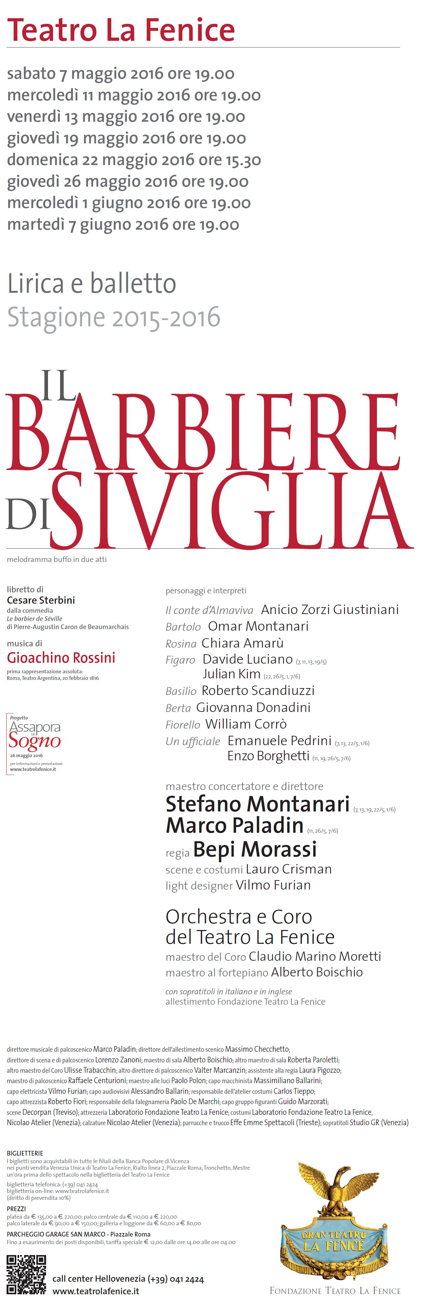 Barbiere Locandina Fenice