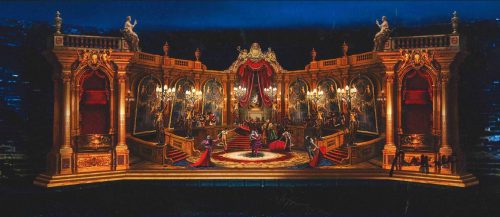 2019 Arena di Verona, La Traviata, atto II quadro II. Bozzetto di Franco Zeffirelli - ©Fondazione Arena di Verona