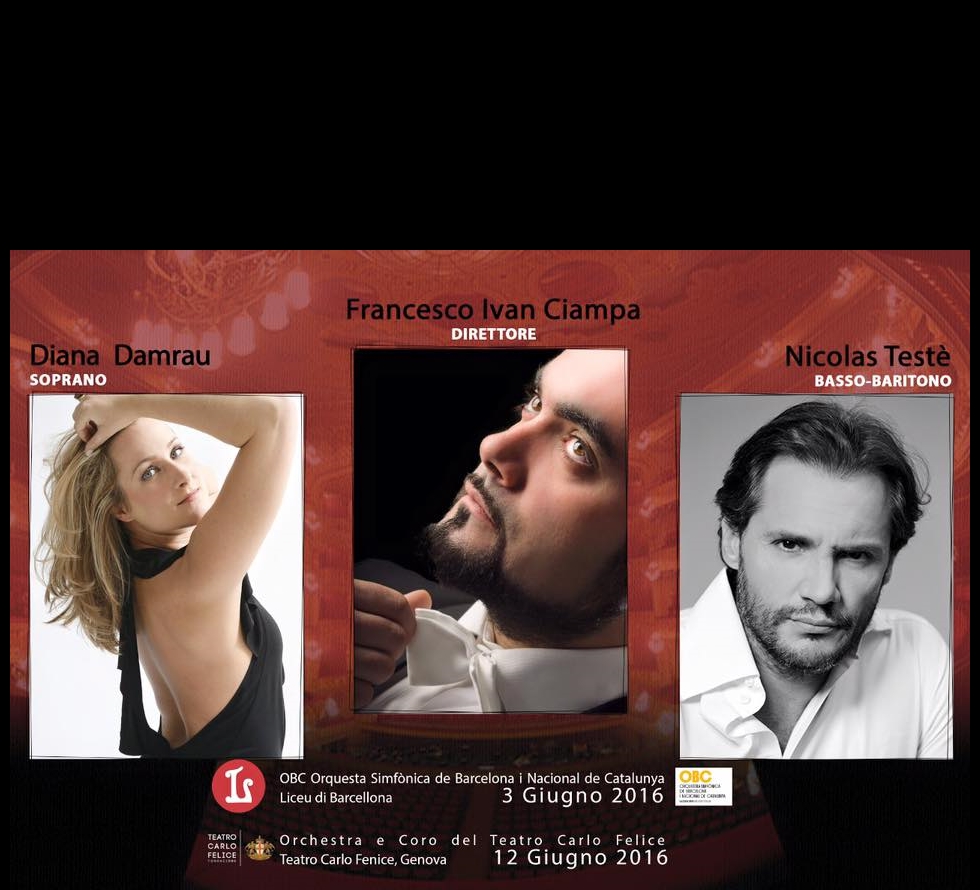 Domenica 12 giugno Gala Opera al Teatro Carlo Felice con DIANA DAMRAU E NICOLAS TESTE’