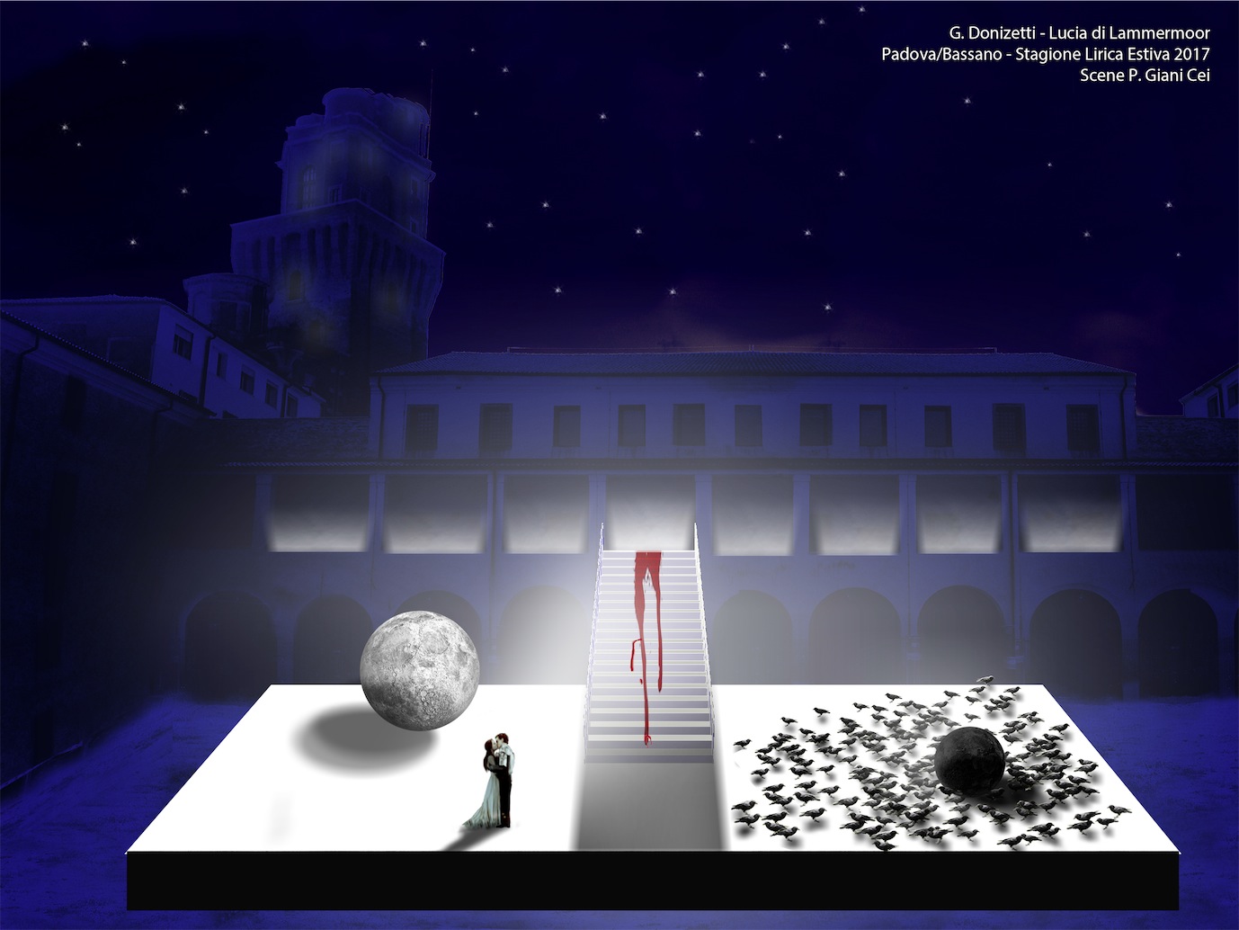 Lucia di Lammermoor a Padova il 27 luglio 2017.