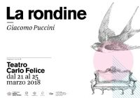 La Rondine di G. Puccini al Teatro Carlo Felice dal 21 Marzo 2018 La Rondine di G. Puccini al Teatro Carlo Felice dal 21 Marzo 2018