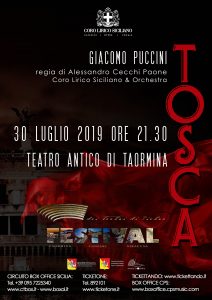 Festival dei teatri di pietra- TOSCA TAORMINA 2019