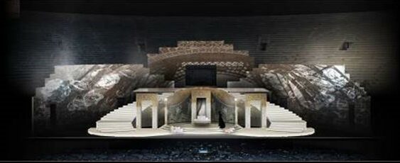 Bozzetto scenografico per La Traviata, atto I, 2021 © Fondazione Arena di Verona